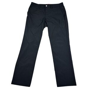 UNTUCKit Chancellor Men's Straight Leg 33x30(34x30) Black Performance Golf Pants